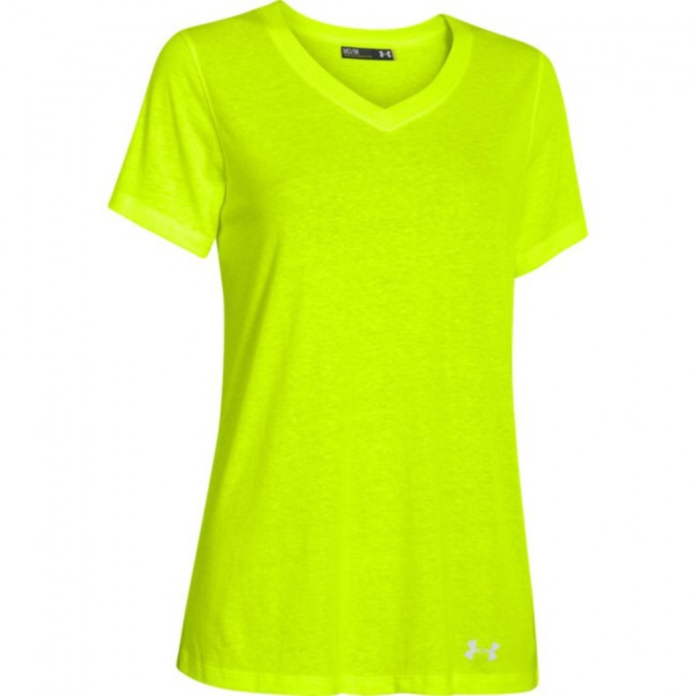 Under Armour Women's Stadium V-Neck Yellow - Picture 1 of 4